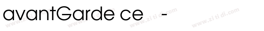 avantGarde ce粗体字体字体转换